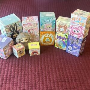 Bundle of #12 Adorable Plush Toy with Assorted Colorful Boxes!